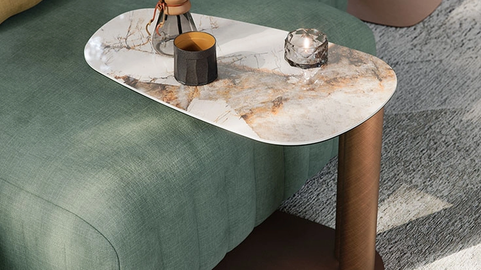 Amalfi ceramic coffee table by Cattelan Italia