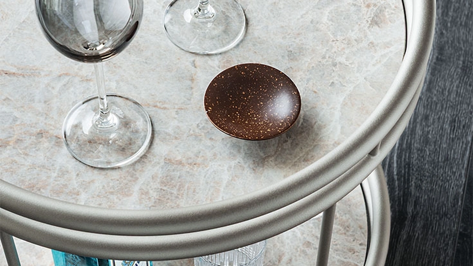Felix rolling side table by Cattelan Italia