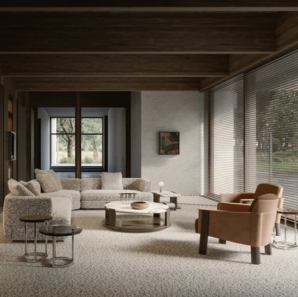 Jeanne marble coffee table by Molteni & C