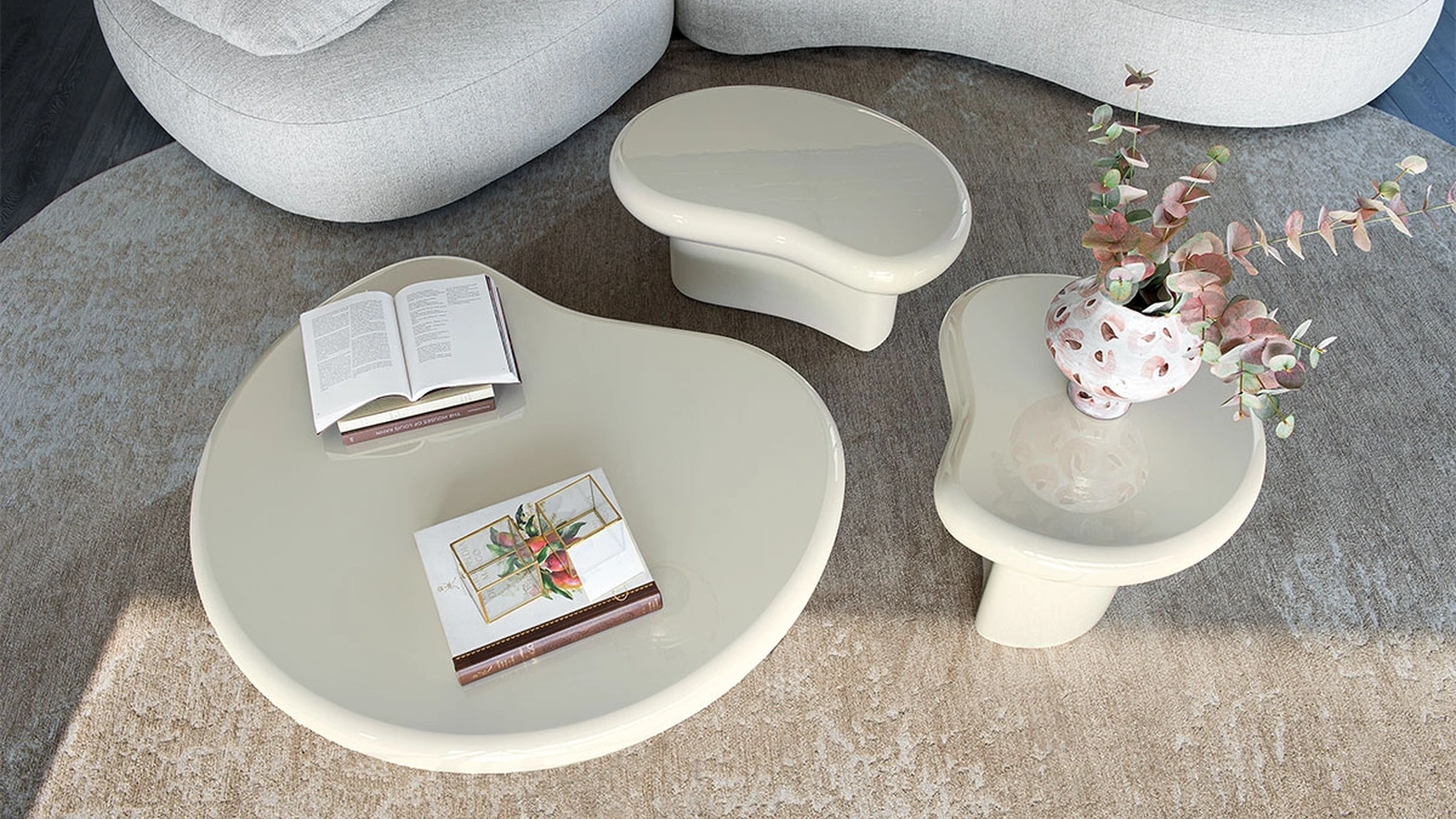 Matera ceramic side tables by Cattelan Italia