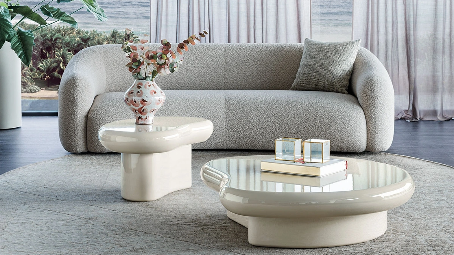 Matera ceramic side tables by Cattelan Italia