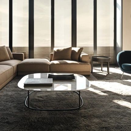 Regent marble coffee table by Molteni & C