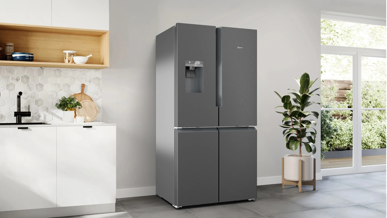Freestanding N70 multidoor refrigerator by NEFF