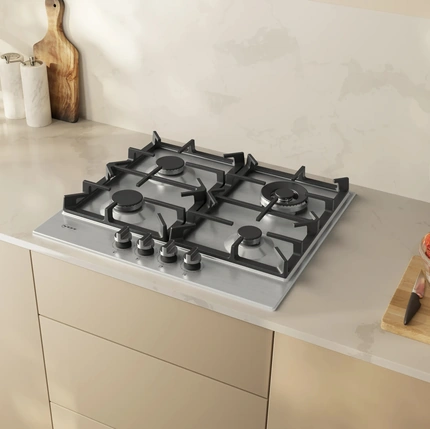 60 cm Gas Cooker Stainless Steel N 70 by NEFF