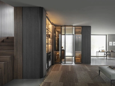 Gliss Master corner wardrobe - Sistema 7 corner by Molteni & C