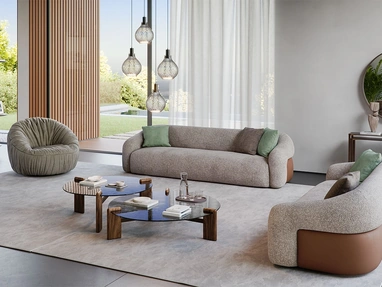 Baldwin linear sofa by Cattelan Italia