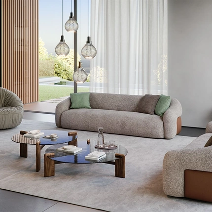 Baldwin linear sofa by Cattelan Italia
