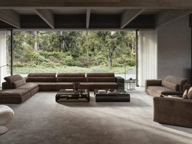 Julian upholstered fabric sofa by Molteni & C