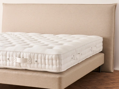 Langley upholstered bed by Vispring
