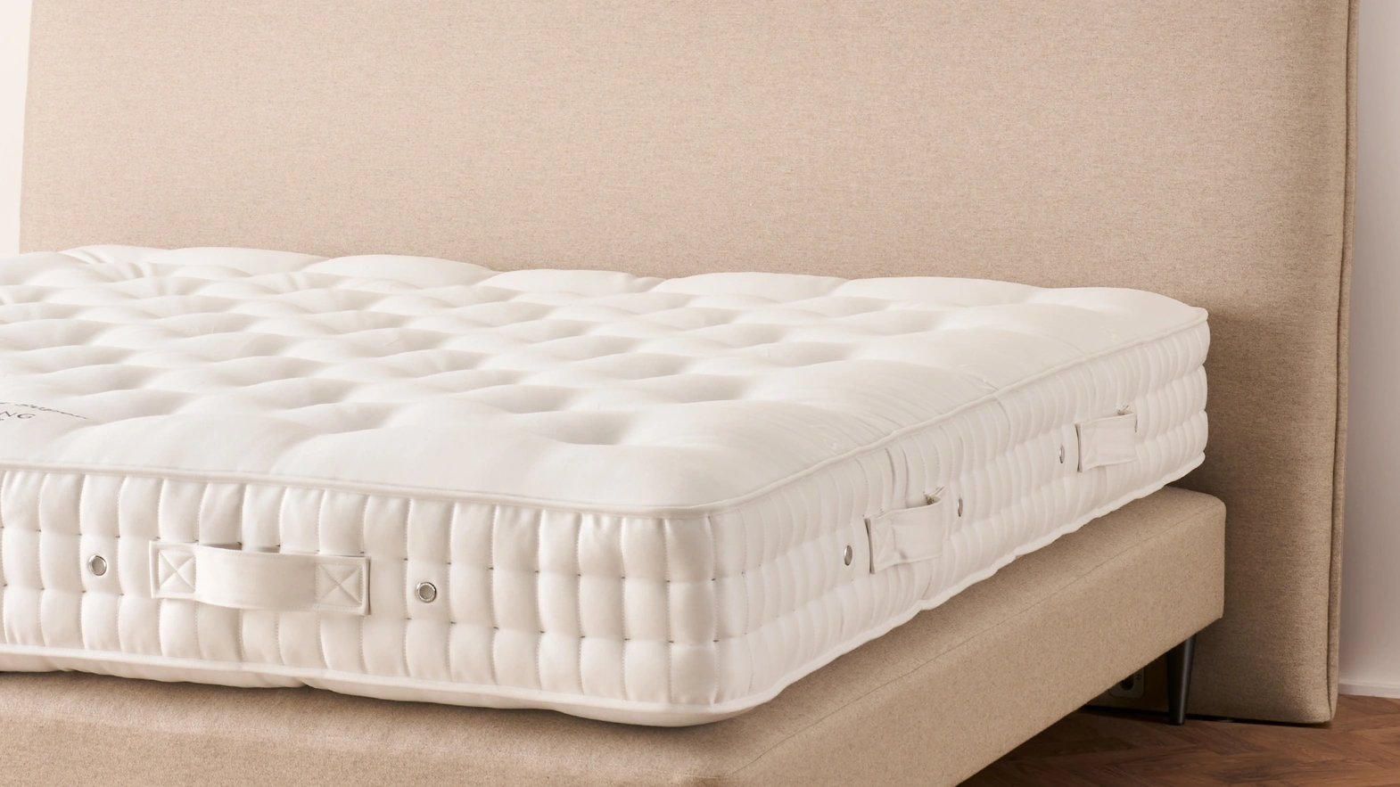 Langley upholstered bed by Vispring