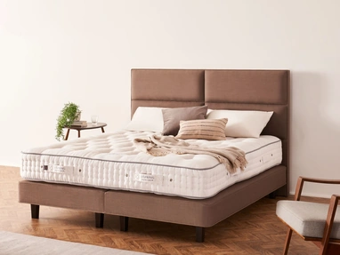Victoria upholstered bed by Vispring