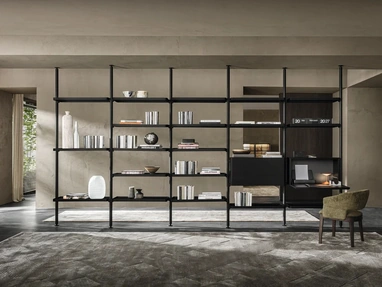 Hector wooden partition bookcase by Molteni & C