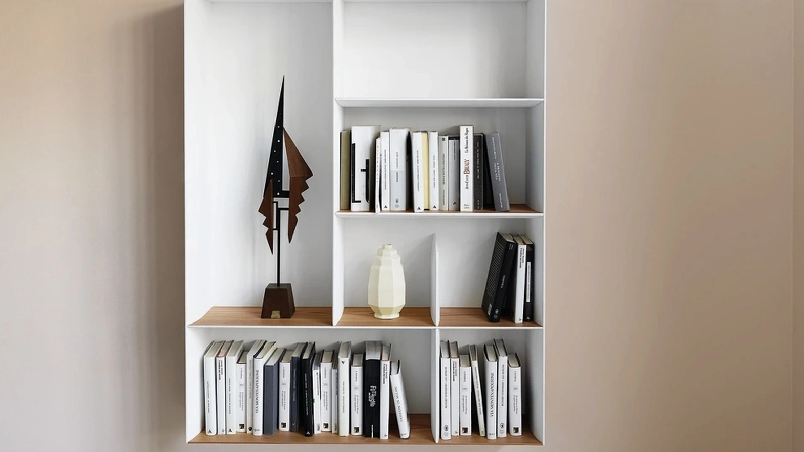 D-357-2 wall-mounted bookshelf by Molteni & C