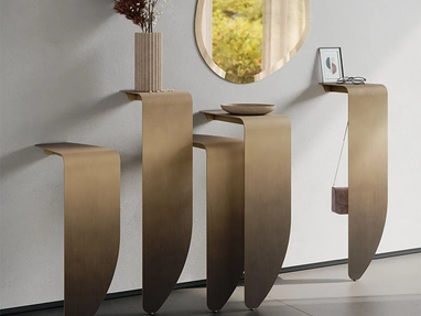 Peninsula metal console by Cattelan Italia