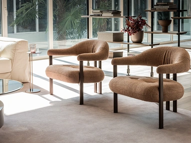 Greta Lounge fabric armchair by Cattelan Italia