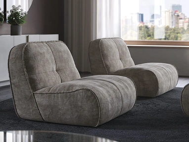 Spencer upholstered armchair by Cattelan Italia