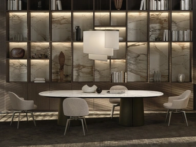 Atelia upholstered chair by Molteni & C