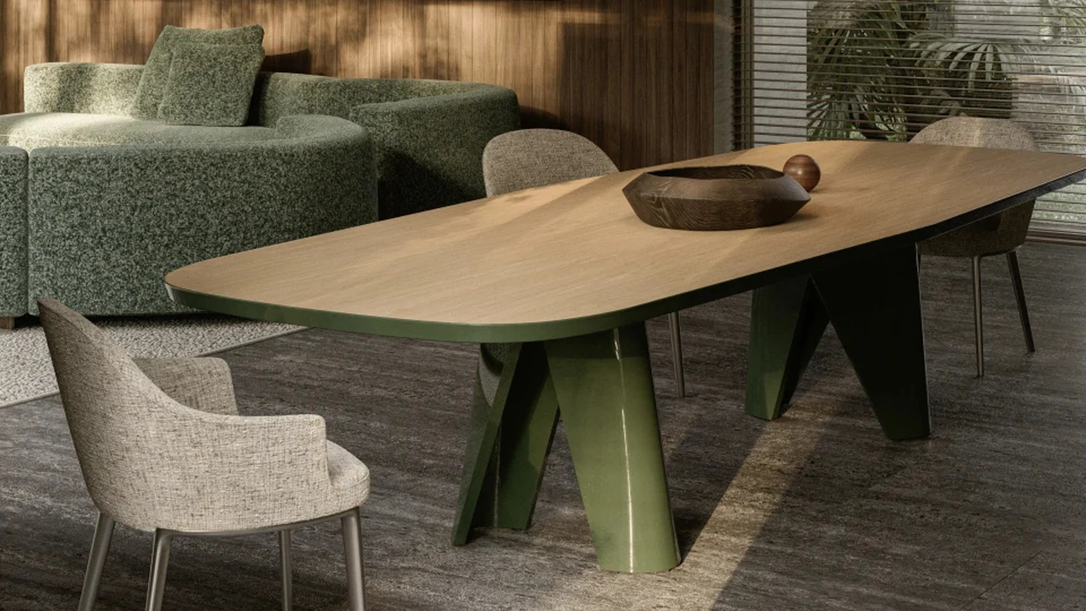 Atelia upholstered chair by Molteni & C