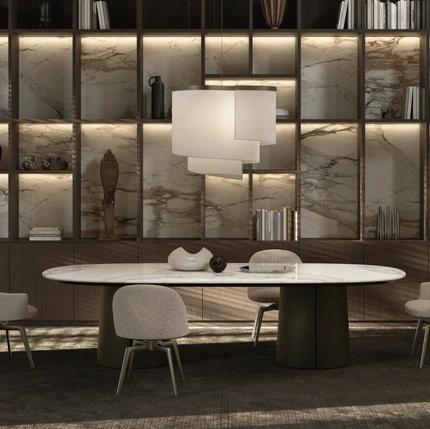 Atelia upholstered chair by Molteni & C
