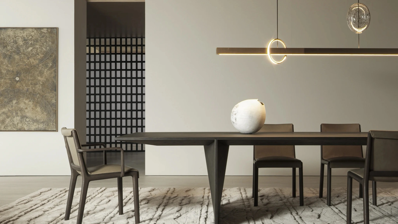 Janet leather chair by Molteni & C