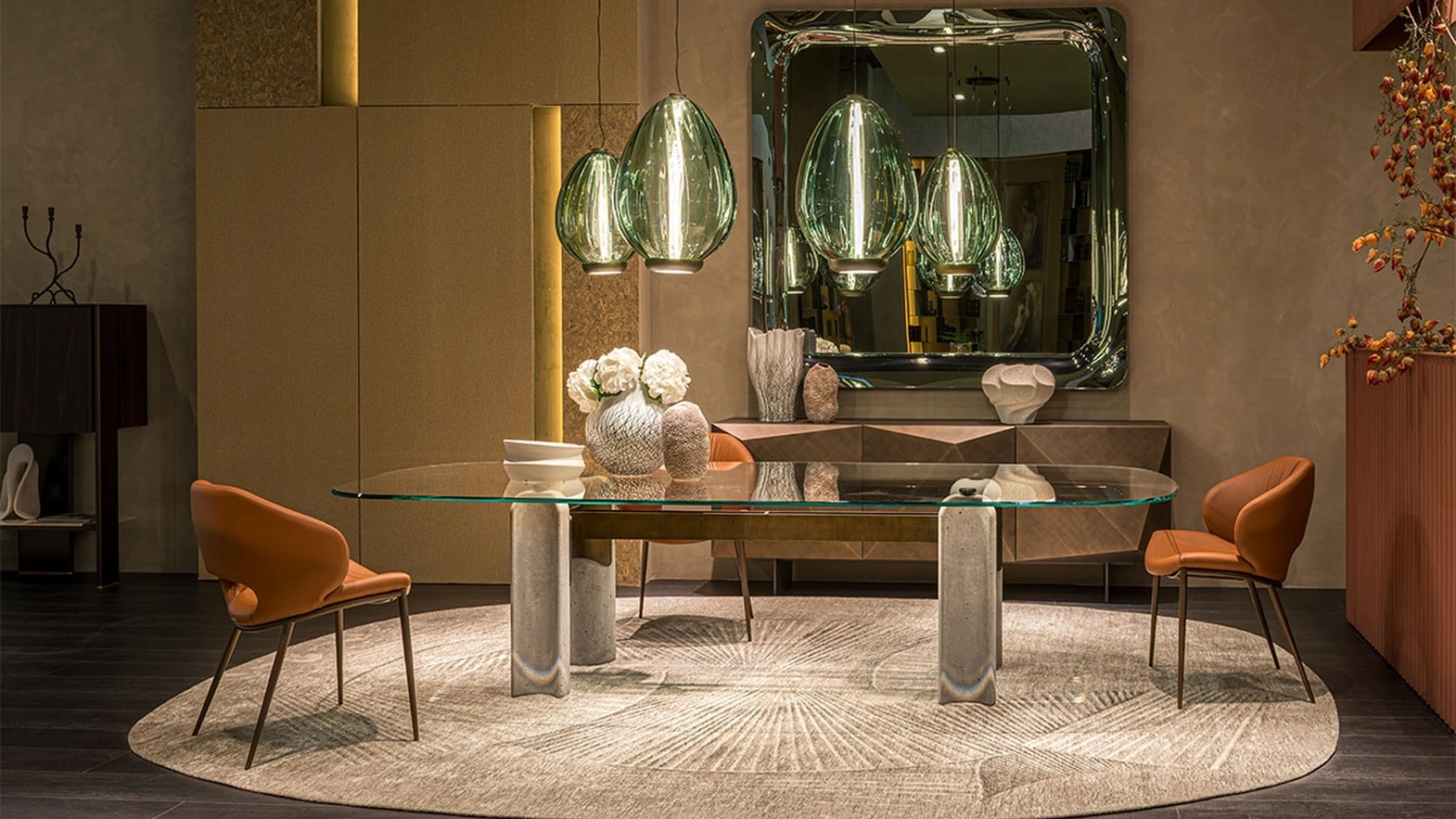 Bilbao Glass Table by Cattelan Italia