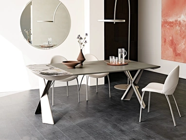 Terminal Keramik Drive Extendable Console Table by Cattelan Italia
