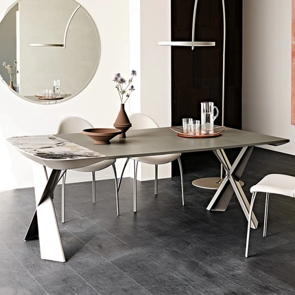 Terminal Keramik Drive Extendable Console Table by Cattelan Italia