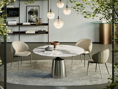 Yoda Marble Round Table by Cattelan Italia