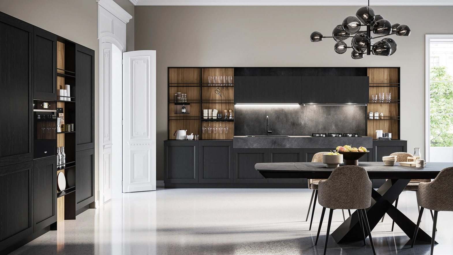 Modern Corner Kitchen Frida 01 by Arredo3