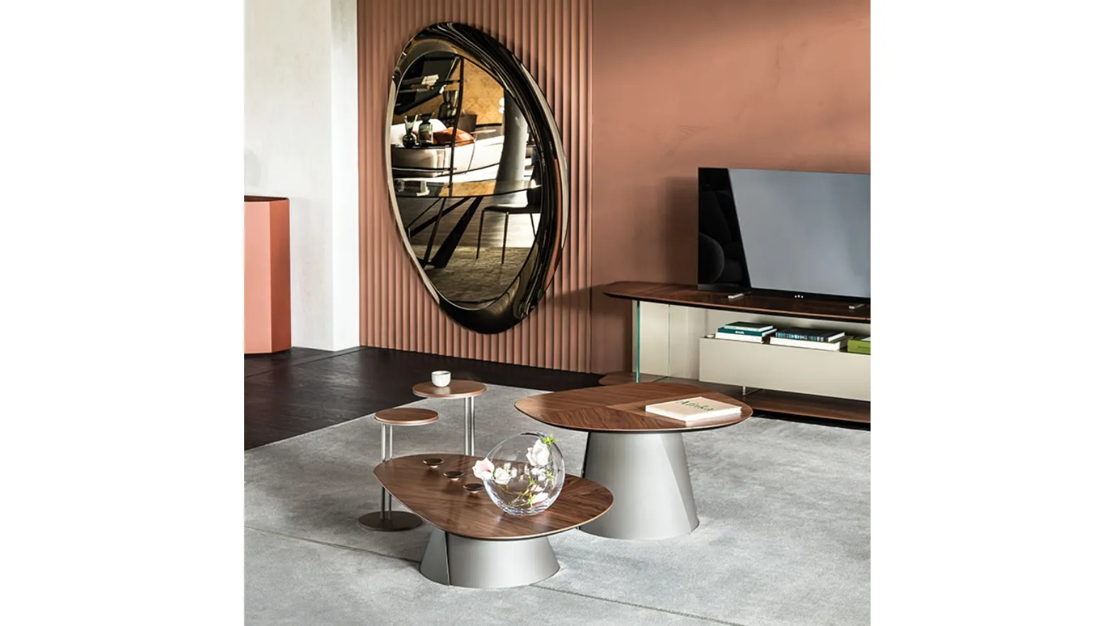 Adrian Wood coffee table by Cattelan Italia.