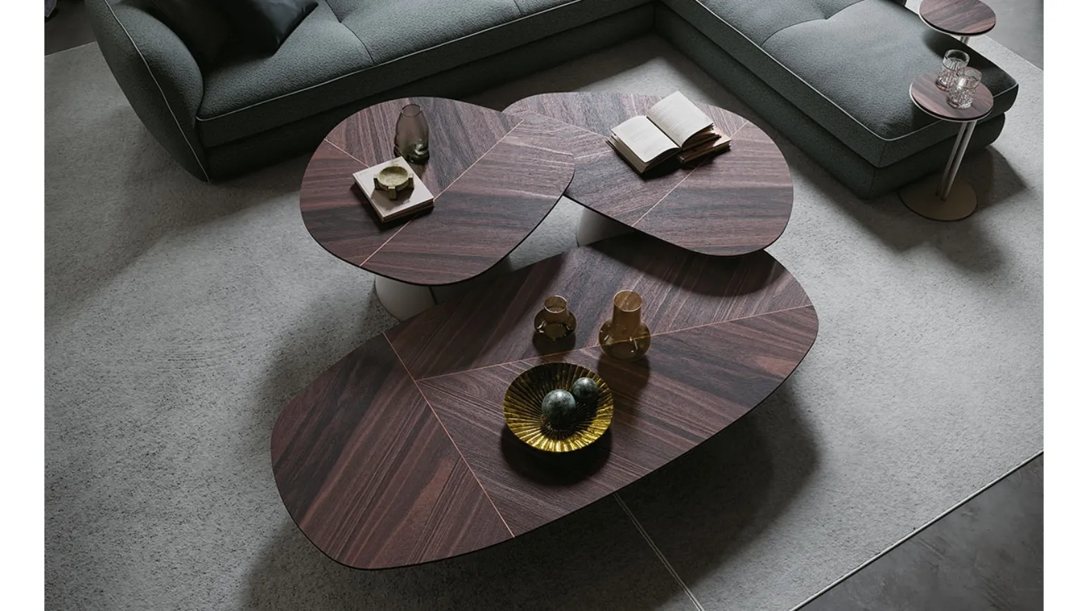 Adrian Wood coffee table by Cattelan Italia