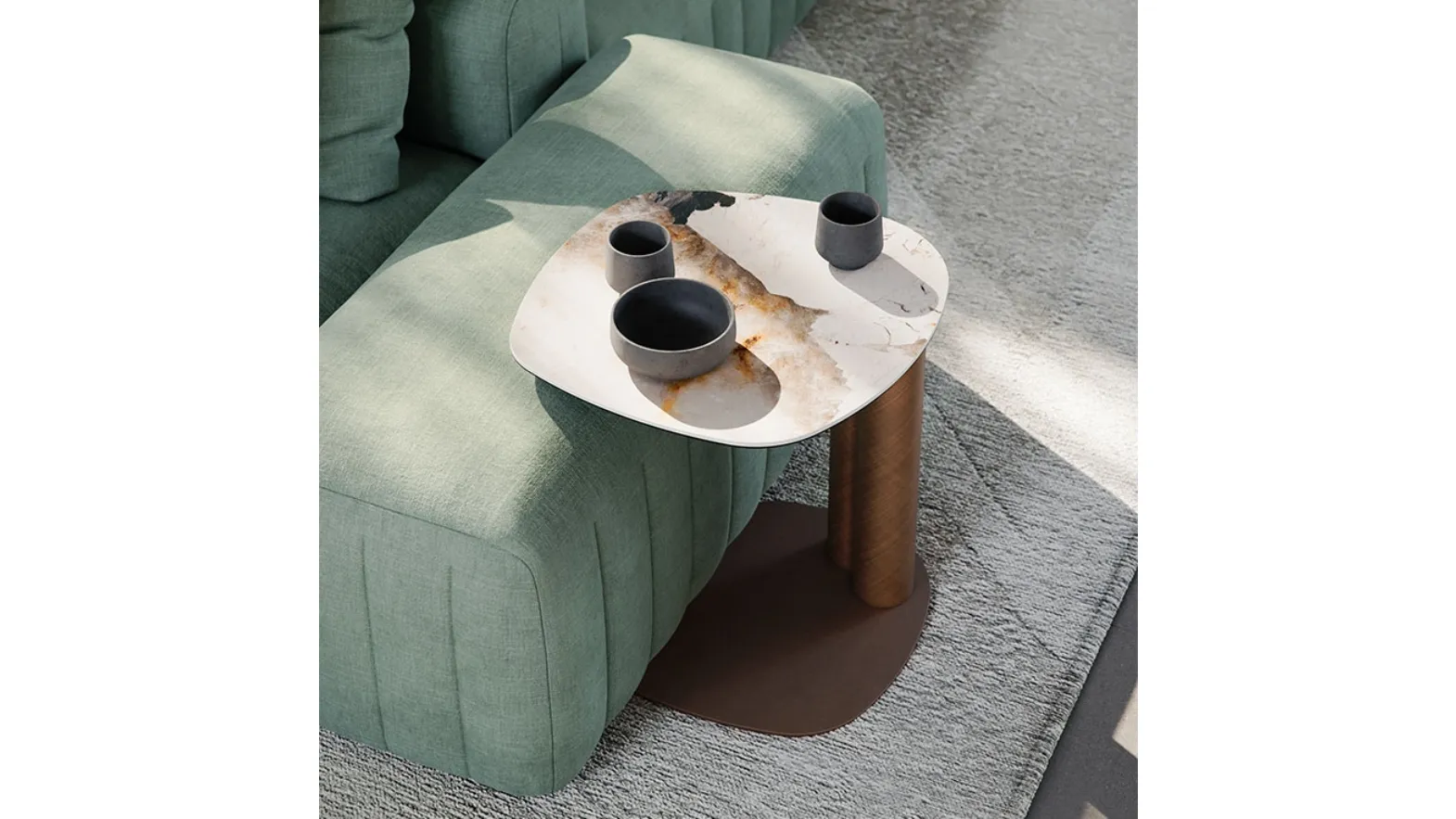 Amalfi ceramic coffee table by Cattelan Italia