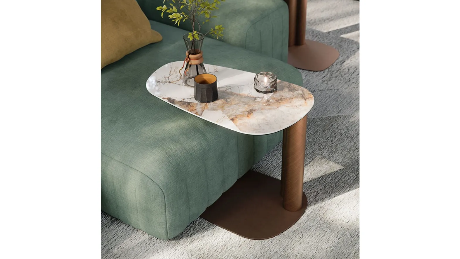Amalfi ceramic coffee table by Cattelan Italia