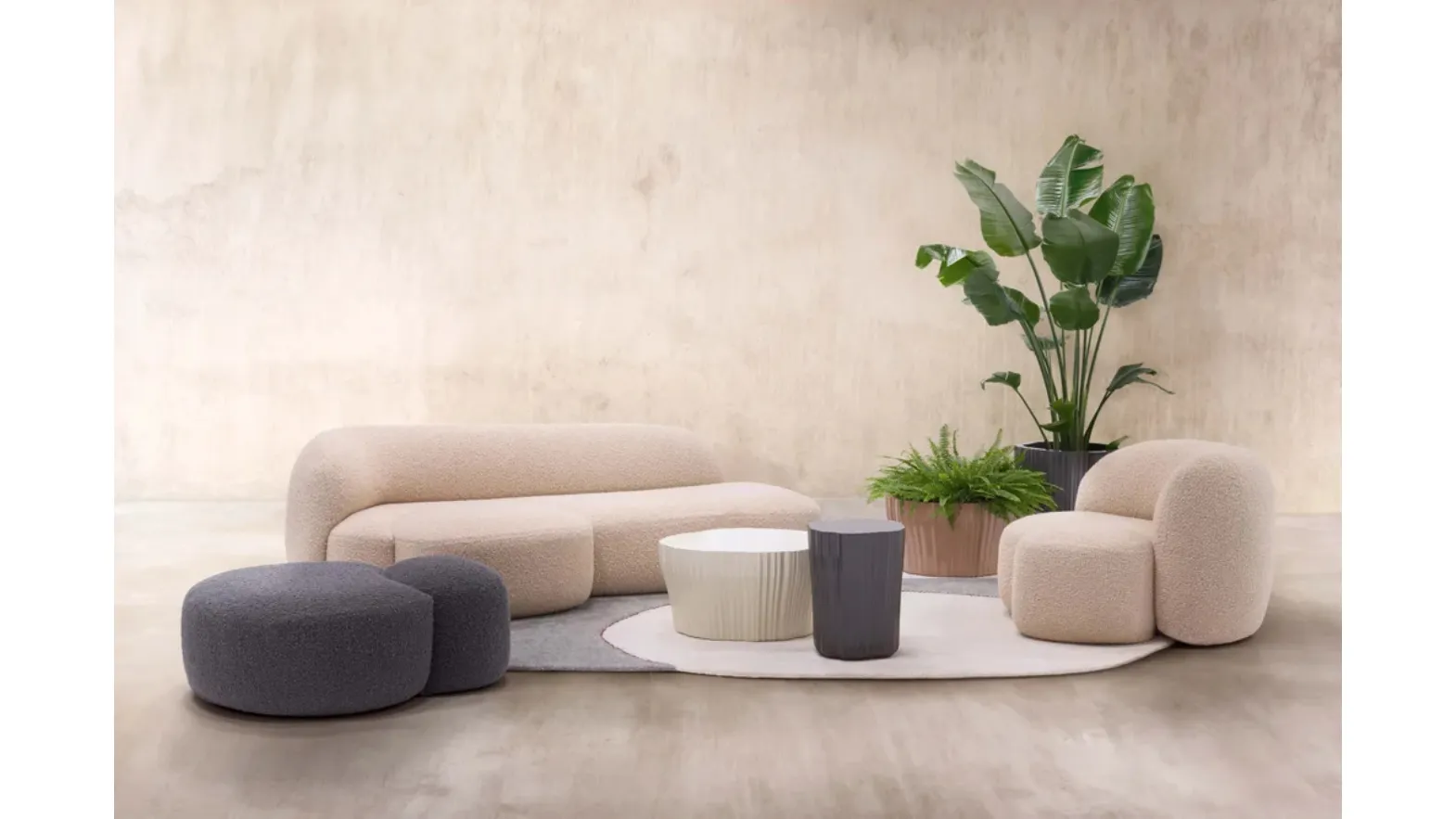 Polyethylene tables Corteza by Kartell