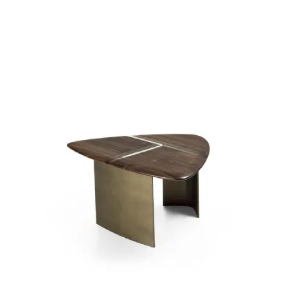 Delta coffee table in solid wood and resin by Riva1920.