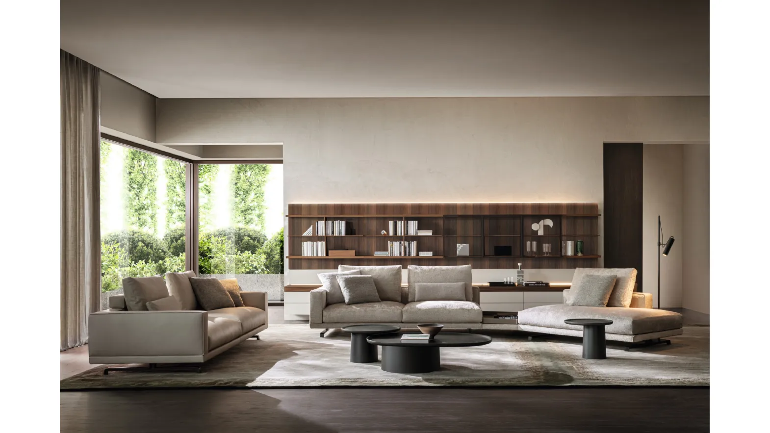 Wooden coffee table Louisa by Molteni & C