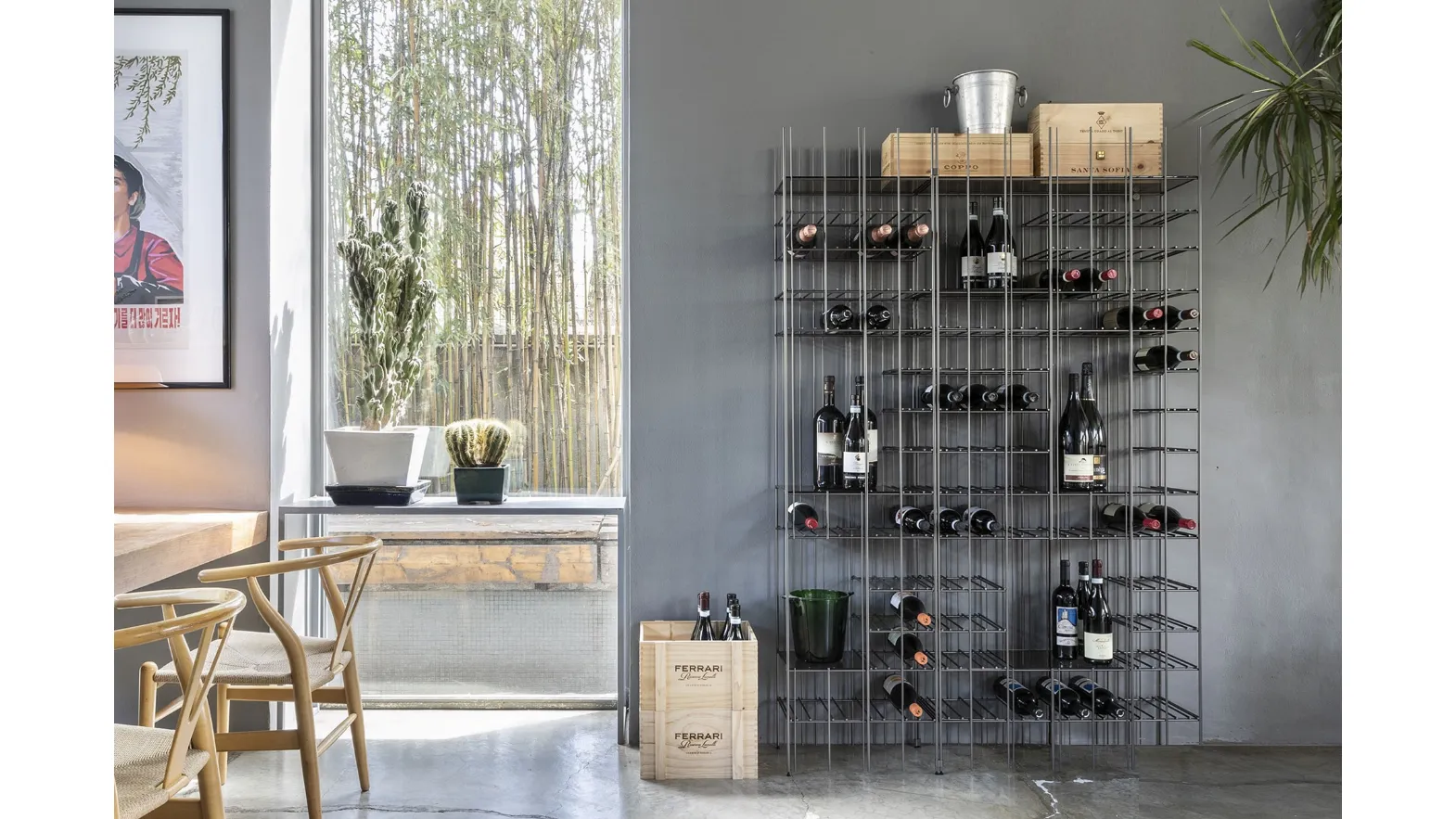 Metrica Wine bottle holder by Mogg.