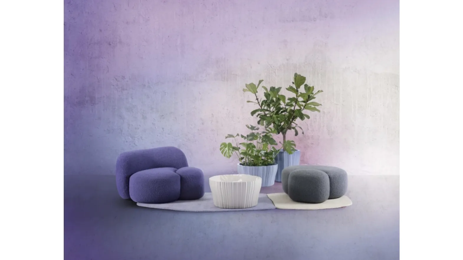 Kartell's Aaland fabric pouf.