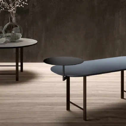 Design coffee table Raul in lacquered MDF or laminate by Doimo Salotti