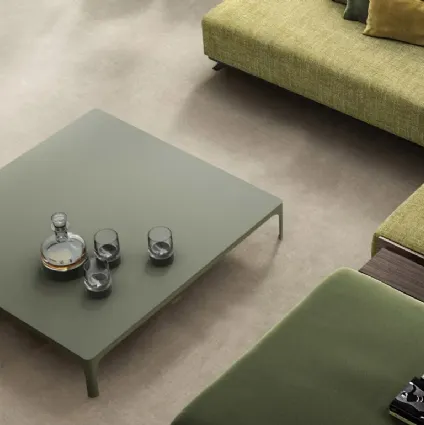 Minimal metal coffee table Spencer by Doimo Salotti