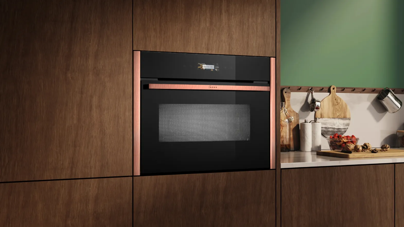 Compact oven with integrated microwave N 70 by NEFF