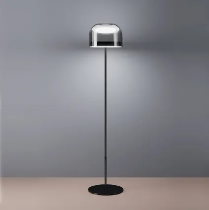 Lamp with lampshadeinglassofFontanaArte