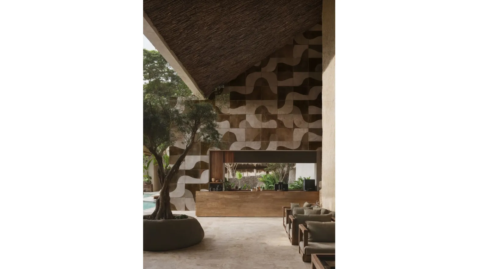 Wall&Decò's Cinnamon Shadows wallpaper.