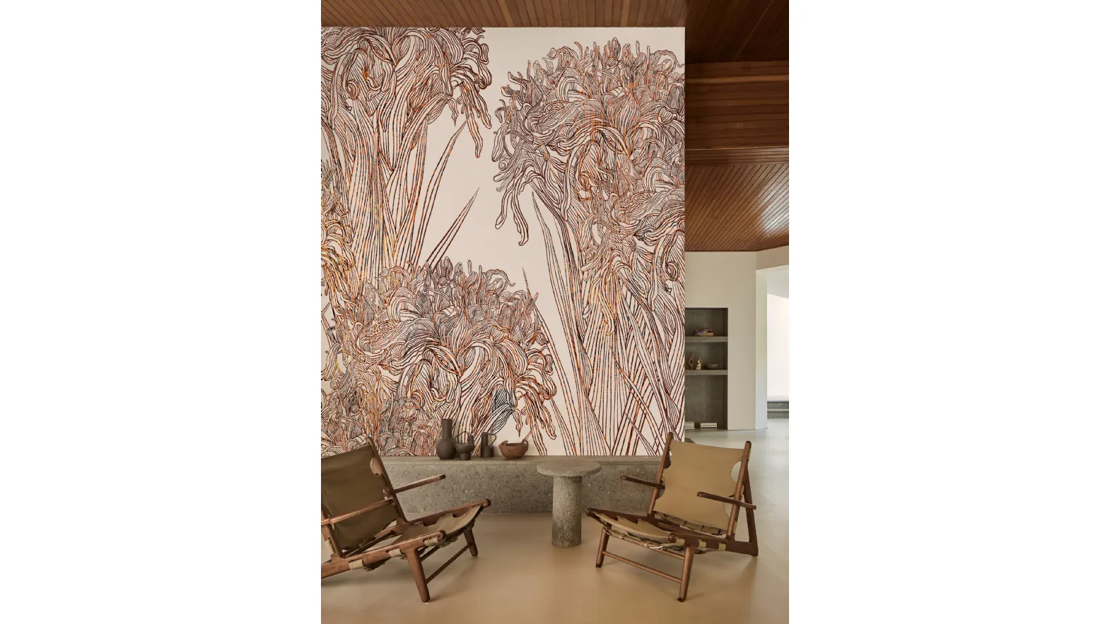 Lilly wallpaper by Wall&Decò