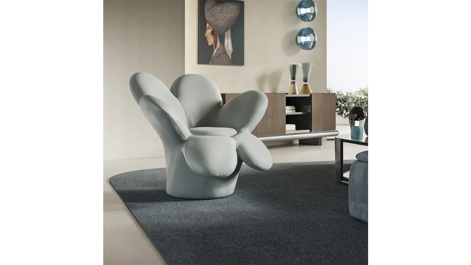 Natuzzi Fiore design armchair