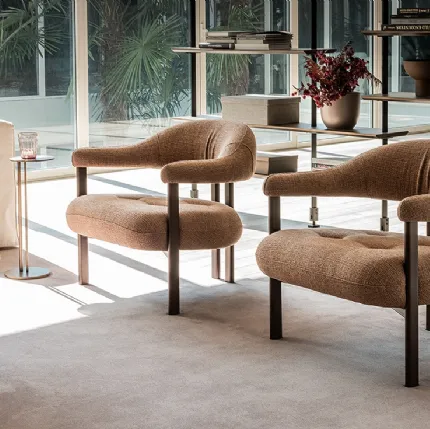 Greta Lounge fabric armchair by Cattelan Italia