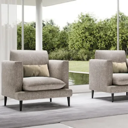 Klint armchair in Doimo Salotti fabric.