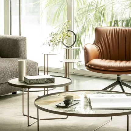 Rhonda Lounge leather armchair by Cattelan Italia