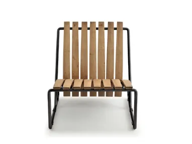 Sardinia armchair in Riva1920's Barrel wood.