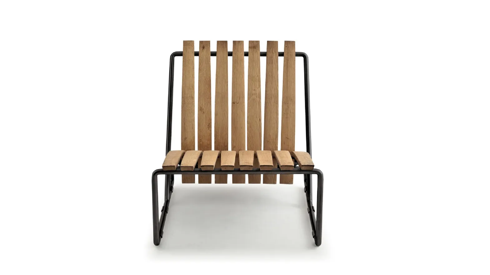 Sardinia armchair in Riva1920's Barrel wood.